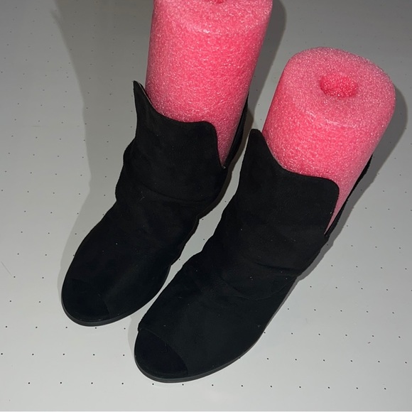 Peep Toe Ankle Booties - Picture 2 of 5